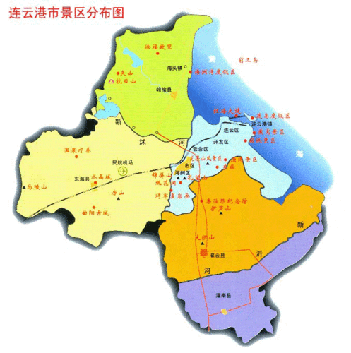 连云港旅游地图