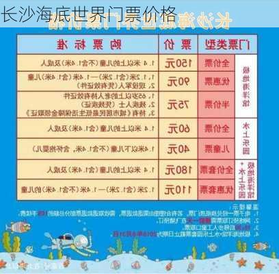 长沙海底世界门票价格