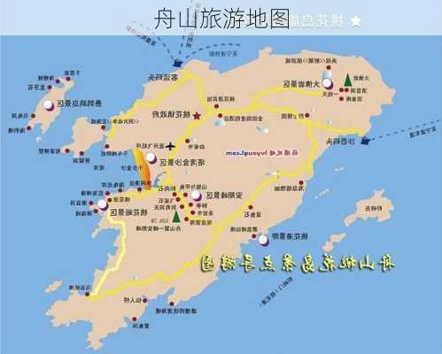 舟山旅游地图